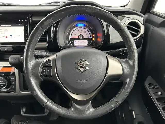 スズキ ハスラー Jスタイル Ⅱ 群馬県 2016(平28)年 6万km ブルーイッシュブラックパール 純正メモリーナビ/（CD/DVD/USB/AUX/Bluetooth）/フルセグテレビ/全方位モニター/デュアルカメラブレーキサポート/誤発進抑制機能/車線逸脱警報機能/ふらつき警報機能/先行車発進お知らせ機能/ハーフレザーシート/シートヒーター/プッシュスタート/HIDヘッドライト/アイドリングストップ/ETC/オートライト/ISOFIX