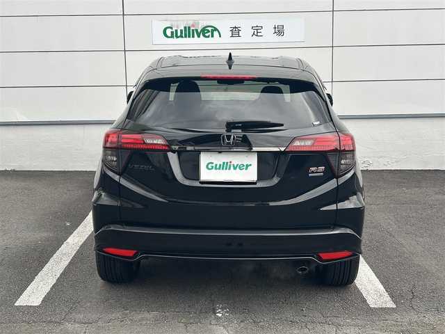 ホンダ ヴェゼル ハイブリッド RS ホンダセンシング 長崎県 2019(令1)年 6.3万km クリスタルブラックパール 純正8インチナビ/（CD/DVD/BT/フルセグ）/バックカメラ/衝突軽減システム/レーンアシスト/ハーフレザーシート/シートヒーター/パドルシフト/レーダークルーズ/ETC/オートライト/純正18インチAW