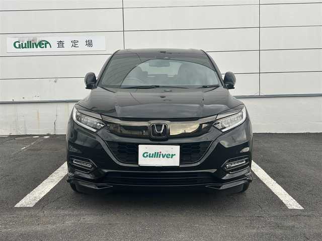 ホンダ ヴェゼル ハイブリッド RS ホンダセンシング 長崎県 2019(令1)年 6.3万km クリスタルブラックパール 純正8インチナビ/（CD/DVD/BT/フルセグ）/バックカメラ/衝突軽減システム/レーンアシスト/ハーフレザーシート/シートヒーター/パドルシフト/レーダークルーズ/ETC/オートライト/純正18インチAW