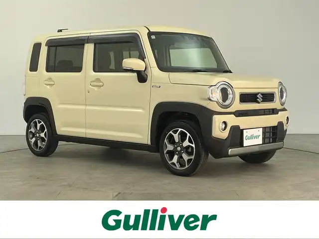 スズキ ハスラー HYBRID X 大分県 2024(令6)年 1.9万km シフォンアイボリーM 衝突軽減ブレーキ/レーンアシスト/オートハイビーム/社外SDナビ/（フルセグ/CD/DVD/Bluetooth）/前後ドライブレコーダー/前席シートヒーター/ステアリングスイッチ/電動格納ミラー/スマートキー・プッシュスタート/オートライト/LEDヘッドライト/保証書・取扱説明書