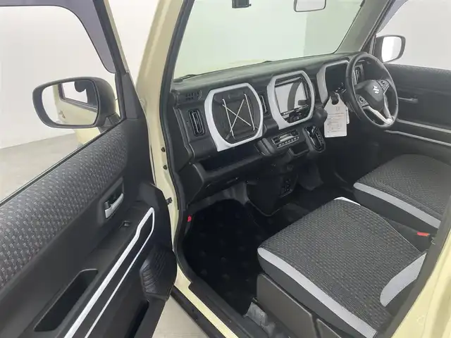 スズキ ハスラー HYBRID X 大分県 2024(令6)年 1.9万km シフォンアイボリーM 衝突軽減ブレーキ/レーンアシスト/オートハイビーム/社外SDナビ/（フルセグ/CD/DVD/Bluetooth）/前後ドライブレコーダー/前席シートヒーター/ステアリングスイッチ/電動格納ミラー/スマートキー・プッシュスタート/オートライト/LEDヘッドライト/保証書・取扱説明書