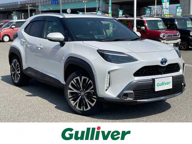 トヨタ ヤリスクロス ハイブリッド Z アドベンチャー 石川県 2023(令5)年 3.2万km プラチナホワイトパールマイカ 純正ディスプレイオーディオ/全方位カメラ/LEDヘッドライト/トヨタセーフティセンス/レーダークルーズ/スマートキー/プッシュスタート/電動ミラー/ハーフレザーシート/クリアランスソナー/パワーバックドア/スタッドレス&AW積み込み