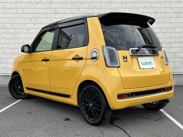 ホンダ Ｎ ＯＮＥ RS 栃木県 2020(令2)年 2.7万km プレミアムイエローパールⅡ 禁煙車/純正ナビ/フルセグTV/CD/DVDプレーヤー/Bluetoothオーディオ/バックカメラ/ナビ連動ドラレコ/アダプティブクルーズコントロール/衝突被害軽減/レーンキープアシスト/シートヒーター/ＬＥＤヘッドライト/電子制御パーキングブレーキ/専用１５インチアルミホイール/フルLEDリアコンビネーションランプ/充電用USBジャック/スマートキー×2/保証書