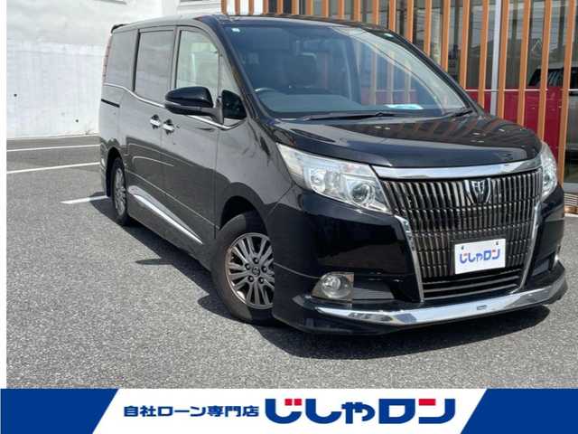 トヨタ エスクァイア Xi 千葉県 2015(平27)年 13万km ブラック (株)IDOMが運営する【じしゃロン八千代店】の自社ローン対象車両になります。こちらは現金またはオートローンご利用時の価格です。自社ローンご希望の方は別途その旨お申付け下さい/Bluetooth接続/フルセグナビ/片側パワースライドドア