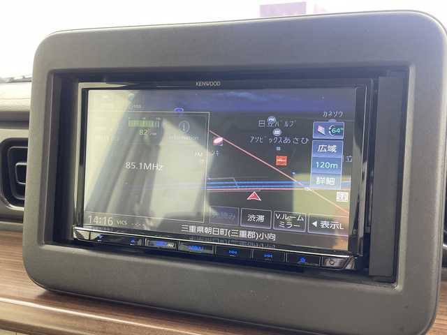 スズキ ラパン ＬＣ X 三重県 2022(令4)年 1.5万km フォーンベージュメタリック/アーバンブラウン 2トーン /禁煙車　//社外メモリーナビ//バックカメラ//衝突軽減ブレーキ//レーンキープアシスト　//オートハイビーム　　//ハーフレザーシート//ＤＮ席シートヒーター　//ＬＥＤ　//オートライト　//ビルトインＥＴＣ　//社外３６０°ドラレコ　//後方コーナーセンサー　//スマートキー