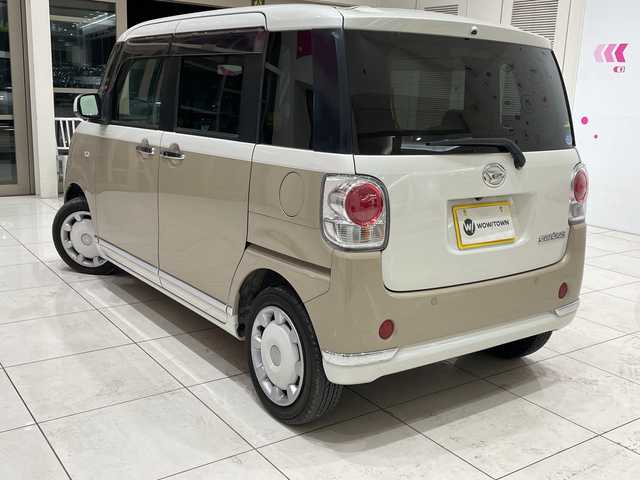 ダイハツ ムーヴ キャンバス X メイクアップ リミテッド SAⅢ 埼玉県 2019(平31)年 4.1万km パールホワイトⅢ/ナチュラルベージュマイカメタリック 2トーン スマートアシスト3/純正ナビ/　　CD/DVD/BT/フルセグTV/パノラマモニター/両側パワースライドドア/オートライト/オートハイビーム/アイドリングストップ/ステアリングスイッチ/プッシュスタート/ETC/禁煙車