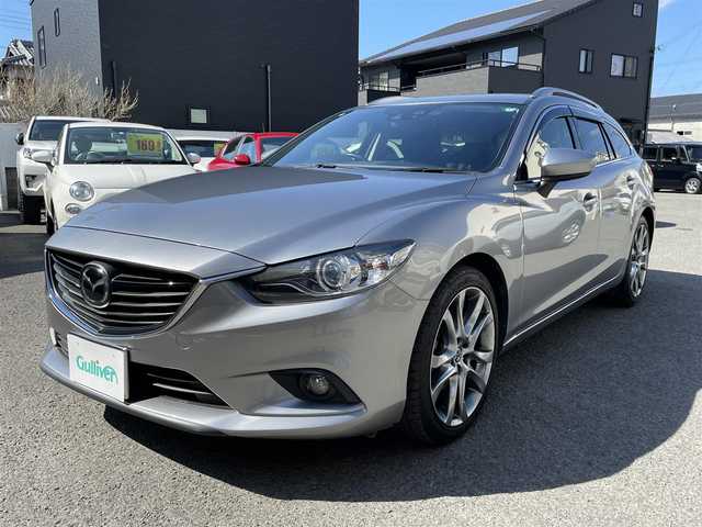 マツダ アテンザ ワゴン XD Lパッケージ 和歌山県 2013(平25)年 7.7万km アルミニウムメタリック ワンオーナー/社外ナビ/（CD/DVD再生、フルセグTV）/D/N席シートヒーター/バックカメラ/D/Nパワーシート/純正フロアマット/クルーズコントロール/ABS/コーナーセンサー/ETC/取り扱い説明書/ルーフレール/保証書