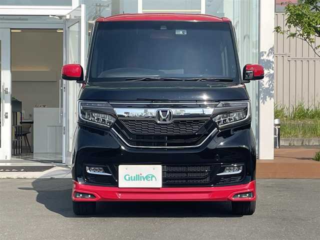 ホンダ Ｎ ＢＯＸ カスタム EX ターボ 道央・札幌 2018(平30)年 7.8万km クリスタルブラックパール ・４WD/・ワンオーナー/・ホンダセンシング/・純正オーディオ/　CD＆AM＆FM＆ワンセグTV/・両側パワースライドドア/・コーナーセンサー/・レーンキープアシスト/・レーダークルーズコントロール/・パドルシフト/・ドライブレコーダー/・純正エンジンスターター/・オートエアコン/・フリップダウンモニター/・オートライト/・オートリトラミラー/・ビルトインETC/・シートヒーター/・プッシュスタート/・スマートキー/・純正フロアマット/・ウィンカーミラー/・フォグライト/・ドアバイザー/・スペアキー