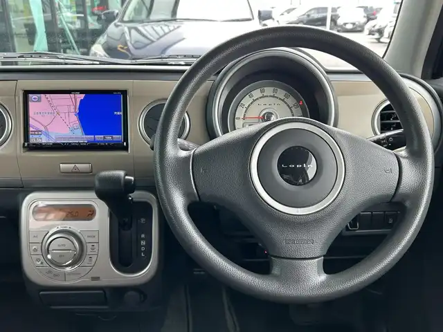 スズキ ラパン G 島根県 2014(平26)年 5.5万km ブルーイッシュブラックパール3 社外ナビ/フルセグTV/バックカメラ/ETC/アイドリングストップ/スマートキー/スペアキー×1/純正フロアマット/取扱説明書/保証書