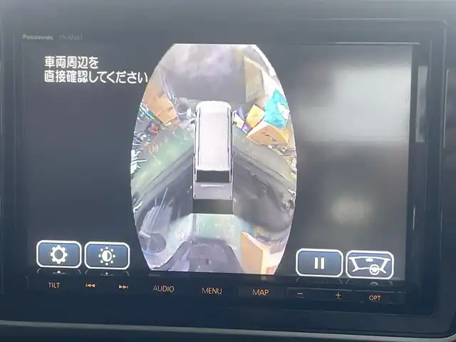 スズキ スペーシア カスタム HYBRID XS 三重県 2018(平30)年 3.8万km ブルーイッシュブラックパール3 純正ナビ/全方位モニター用カメラパッケージ/セーフティサポート/パワースライドドア（運転席側/助手席側）/LEDヘッドライト/オートライト/ボディ同色電動オート格納ドアミラー/サイドシルスポイラー/ボディ同色リアスポイラー/リアエアロバンパー/165/55R15タイヤ/　＊15インチアルミホイール/オートエアコン/シートヒーター（運転席）/キーレス/プッシュスタート