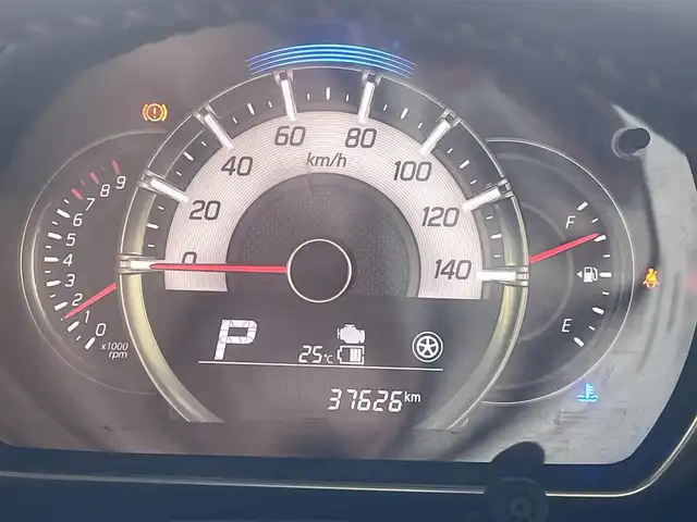 スズキ スペーシア カスタム HYBRID XS 三重県 2018(平30)年 3.8万km ブルーイッシュブラックパール3 純正ナビ/全方位モニター用カメラパッケージ/セーフティサポート/パワースライドドア（運転席側/助手席側）/LEDヘッドライト/オートライト/ボディ同色電動オート格納ドアミラー/サイドシルスポイラー/ボディ同色リアスポイラー/リアエアロバンパー/165/55R15タイヤ/　＊15インチアルミホイール/オートエアコン/シートヒーター（運転席）/キーレス/プッシュスタート