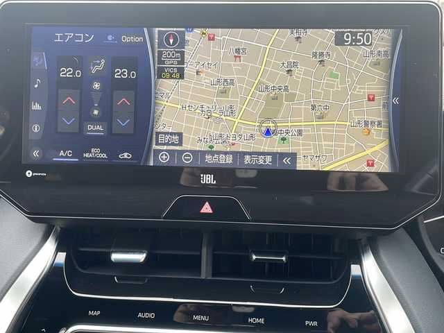 トヨタ ハリアー Z 山形県 2022(令4)年 1.2万km ブラック ・純正ディスプレイオーディオ/フルセグ/Bluetooth//AppleCarPlay/AndroidAuto/・JBLプレミアムサウンドシステム/・前後ドラレコ/・バックカメラ/・ビルトインETC2.0/・MTモード付きAT/・レーダークルーズコントロール/・レーントレーシングアシスト/・プリクラッシュセーフティ/・パーキングサポートブレーキ/・前後クリアランスソナー/・ブラインドスポットモニター/・ロードサインアシスト/・先行車発進告知/・オートマチックハイビーム/・ヘッドアップディスプレイ/・デジタルインナーミラー/・D席パワーシート/・電動テレスコピック/・ハンズフリーパワーバックドア/・純正AW/・純正マット/・スペアキー1本/・保証書/・取扱説明書