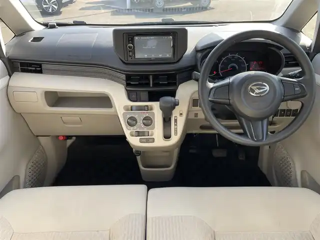 ダイハツ ムーヴ L 青森県 2017(平29)年 6.4万km トゥルーブルーマイカメタリック 4WD/社外ナビ/ワンセグTV/CD/AM/FM/パワーウインドウ/純正フロアマット/アイドリングストップ/ドアバイザー/横滑り防止