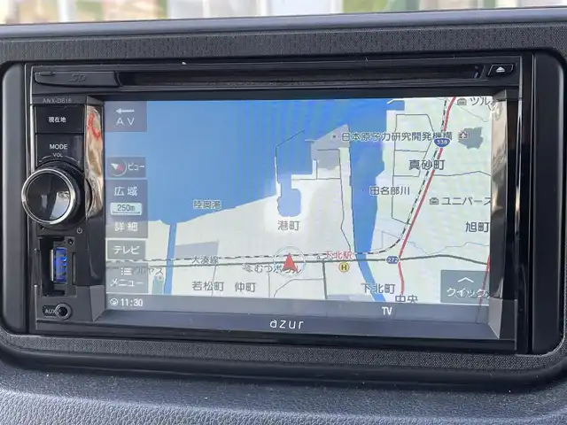 ダイハツ ムーヴ L 青森県 2017(平29)年 6.4万km トゥルーブルーマイカメタリック 4WD/社外ナビ/ワンセグTV/CD/AM/FM/パワーウインドウ/純正フロアマット/アイドリングストップ/ドアバイザー/横滑り防止