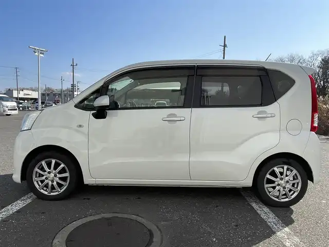 ダイハツ ムーヴ L 青森県 2017(平29)年 6.4万km トゥルーブルーマイカメタリック 4WD/社外ナビ/ワンセグTV/CD/AM/FM/パワーウインドウ/純正フロアマット/アイドリングストップ/ドアバイザー/横滑り防止