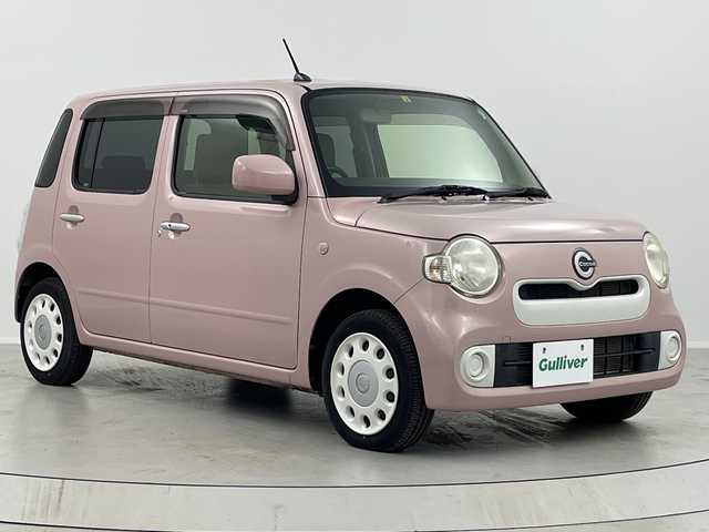 ダイハツ ミラ ココア X 福島県 2016(平28)年 1万km ムースピンクパール /禁煙車//純正オーディオ/ＡＵＸ・CD・AM・FM//電動格納ミラー//ヘッドライトレベライザー//アイドリングストップ//スマートキー//オートエアコン//スペアキー//純正フロアマット//ダブルエアバッグ