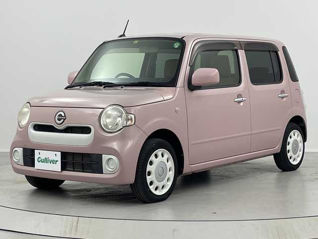 ダイハツ ミラ ココア X 福島県 2016(平28)年 1万km ムースピンクパール /禁煙車//純正オーディオ/ＡＵＸ・CD・AM・FM//電動格納ミラー//ヘッドライトレベライザー//アイドリングストップ//スマートキー//オートエアコン//スペアキー//純正フロアマット//ダブルエアバッグ