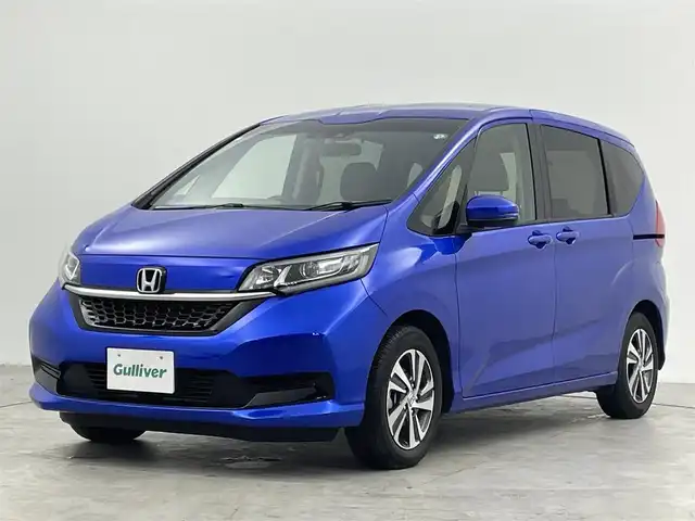 ホンダ フリード＋ G 群馬県 2023(令5)年 1万km プレミアムクリスタルブルークリスタル Ｓパッケージ　ハーフレザーシート　シートヒーター　ＬＥＤヘッドライト　純正アルミホイール　両側パワースライドドア　純正ナビ　バックカメラ　フルセグＴＶ　ホンダセンシング　レーダークルーズコントロール