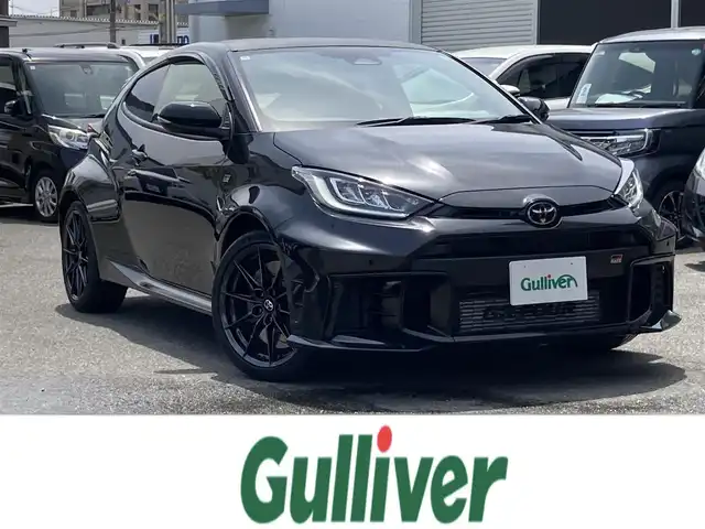 トヨタ ＧＲヤリス RZ ハイパフォーマンス 福岡県 2024(令6)年 0.3万km プレシャスブラックパール ワンオーナー/純正メーカーナビ/（フルセグTV/AM/FM/Bluetooth)/バックカメラ/iMT機能/モード変更４種類（カスタムモード、スポーツモード、ノーマルモード、エコモード）/レーダークルーズコントロール/アイドリングストップ/ビルトインETC/インタークーラースプレー/純正フロアマット/純正18インチホイール/コーナーセンサー/ハーフレザーシート/プッシュスタート/ウィンカーミラー/スマートキー/保証書/取扱説明書・ナビ取扱説明書/スペアキー