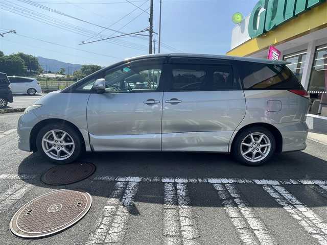 トヨタ エスティマ アエラス 神奈川県 2006(平18)年 10.6万km ミディアムシルバーメタリック プッシュスタート/社外ナビ（AVICーMRZ088）/CD・FM・AM・SD/フリップダウン/片側パワースライドドア/３列シート/純正フロアマット/WAC/オートヘッドライト