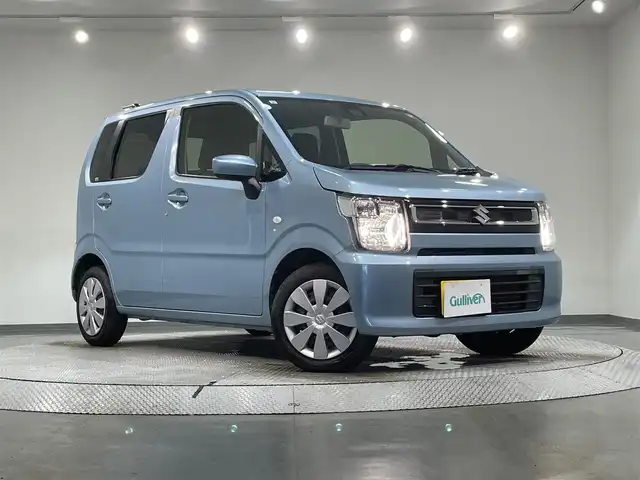 スズキ ワゴンＲ FA 愛知県 2021(令3)年 3.6万km フィズブルーパールメタリック CDチューナー/・AM/FM/CD/デュアルセンサーブレーキサポート/・衝突軽減ブレーキ/レーンキープアシスト/スペアキー/オートライト/AC/純正フロアマット/保証書