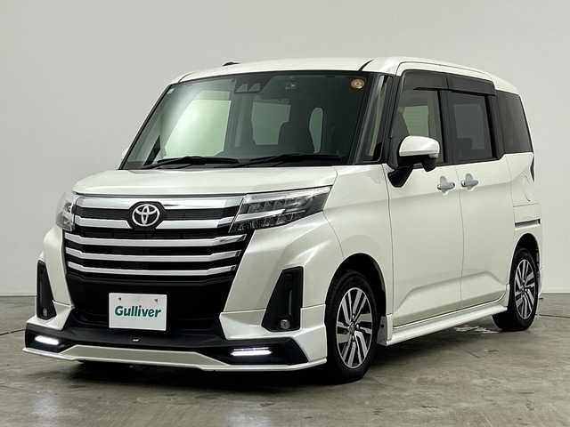 トヨタ ルーミー カスタムG 三重県 2021(令3)年 4.3万km パールホワイトⅢ /禁煙車//純正9型SDナビ//バックカメラ//オートAC//DN席シートヒーター//電子サイドブレーキ//ブレーキオートホールド//革巻きステアリング//ステアリングスイッチ//スマートアシスト//衝突軽減ブレーキ//レーンキープアシスト//レーダークルーズコントロール//両側ウェルカムパワースライドドア//アイドリングストップ//前後コーナーセンサー//社外前後ドライブレコーダー//純正ビルトインETC//GRフルエアロ