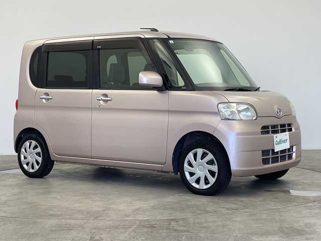 ダイハツ タント X リミテッド 群馬県 2013(平25)年 4.9万km ライトローズマイカメタリック 純正７インチＳＤナビ　バックカメラ　片側パワースライドドア　ベンチシート　ＥＴＣ　積み込みスタッドレスタイヤ　スマートキー　純正フロアマット　盗難防止装置　衝突被害軽減システム　禁煙車