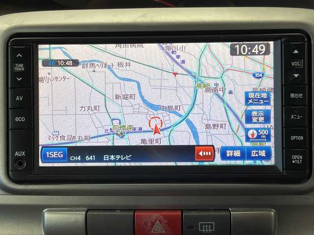 ダイハツ タント X リミテッド 群馬県 2013(平25)年 4.9万km ライトローズマイカメタリック 純正７インチＳＤナビ　バックカメラ　片側パワースライドドア　ベンチシート　ＥＴＣ　積み込みスタッドレスタイヤ　スマートキー　純正フロアマット　盗難防止装置　衝突被害軽減システム　禁煙車