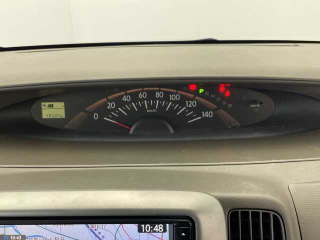 ダイハツ タント X リミテッド 群馬県 2013(平25)年 4.9万km ライトローズマイカメタリック 純正７インチＳＤナビ　バックカメラ　片側パワースライドドア　ベンチシート　ＥＴＣ　積み込みスタッドレスタイヤ　スマートキー　純正フロアマット　盗難防止装置　衝突被害軽減システム　禁煙車