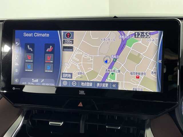 トヨタ ハリアー ハイブリッド Z レザーパッケージ 福岡県 2022(令4)年 3.4万km プレシャスブラックパール 純正12.3インチナビゲーション/フルセグテレビ/AM FM USB AUX BT/パノラマミックビューモニター/デジタルインナーミラー/パノラマルーフ/JBLプレミアムサウンド/LEDヘッドライト/本革レーザーシート/レーダークルーズコントロール/シートヒーター/シートクーラー/純正19インチアルミホイール/ビルトインETC/オートライト/オートマチックハイビーム/コーナーセンサー