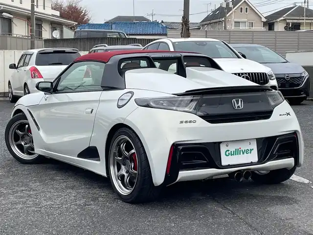 ホンダ Ｓ６６０ モデューロX 東京都 2021(令3)年 0.2万km プレミアムスターホワイトP 走行距離 1290キロ/ワンオーナー/純正HDDナビ（フルセグＴＶ／ＡＭ／ＦＭ／Ｂｌｕｅｔｏｏｔｈ）/社外１５インチAW（アドバンスレーシング）/社外マフラー（SAKURA）/社外エアロ（無限）/社外サスペンション（無限）/シティブレーキアクティブシステム/クルーズコントロール/ハーフレザーシート/シートヒーター/ＬＥＤヘッドライト/ドライブレコーダー/ETC/保証書/スペアキー有