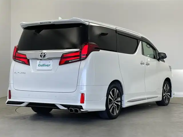 トヨタ アルファード S Cパッケージ 埼玉県 2021(令3)年 2.9万km ホワイトパールクリスタルシャイン モデリスタエアロ　１２インチフリップダウンモニター　９型ディスプレイオーディオ　１オーナー　三眼ＬＥＤライト　黒レザーシート　シートヒーター　ベンチレーション　セーフティセンス　レーダークルーズ