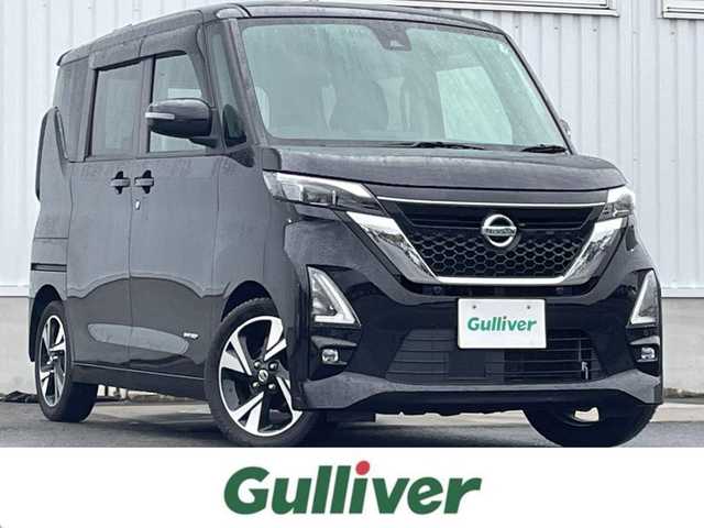 日産 ルークス HWS Gターボ プロパイロットED 愛媛県 2020(令2)年 4.1万km ブラック 日産プロパイロット/アダプティブクルーズコントロール/両側パワースライドドア/純正15インチアルミホイール/純正ドアバイザー/LEDヘッドライト/フォグランプ/オートライト/前後コーナーセンサー/プッシュスタート/スマートキー/ステアリングスイッチ/電動格納ミラー/取扱説明書