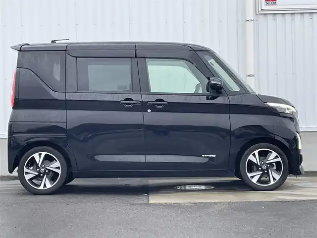 日産 ルークス HWS Gターボ プロパイロットED 愛媛県 2020(令2)年 4.1万km ブラック 日産プロパイロット/アダプティブクルーズコントロール/両側パワースライドドア/純正15インチアルミホイール/純正ドアバイザー/LEDヘッドライト/フォグランプ/オートライト/前後コーナーセンサー/プッシュスタート/スマートキー/ステアリングスイッチ/電動格納ミラー/取扱説明書