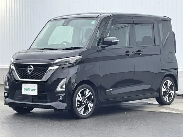 日産 ルークス HWS Gターボ プロパイロットED 愛媛県 2020(令2)年 4.1万km ブラック 日産プロパイロット/アダプティブクルーズコントロール/両側パワースライドドア/純正15インチアルミホイール/純正ドアバイザー/LEDヘッドライト/フォグランプ/オートライト/前後コーナーセンサー/プッシュスタート/スマートキー/ステアリングスイッチ/電動格納ミラー/取扱説明書