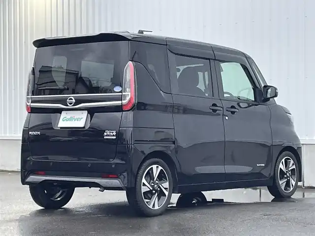 日産 ルークス HWS Gターボ プロパイロットED 愛媛県 2020(令2)年 4.1万km ブラック 日産プロパイロット/アダプティブクルーズコントロール/両側パワースライドドア/純正15インチアルミホイール/純正ドアバイザー/LEDヘッドライト/フォグランプ/オートライト/前後コーナーセンサー/プッシュスタート/スマートキー/ステアリングスイッチ/電動格納ミラー/取扱説明書