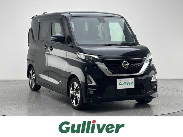 日産 ルークス HWS Gターボ プロパイロットED 兵庫県 2020(令2)年 4.1万km ブラック 日産プロパイロット/アダプティブクルーズコントロール/両側パワースライドドア/純正15インチアルミホイール/純正ドアバイザー/LEDヘッドライト/アラウンドビュー/フォグランプ/オートライト/前後コーナーセンサー/プッシュスタート/スマートキー/ステアリングスイッチ/電動格納ミラー/取扱説明書
