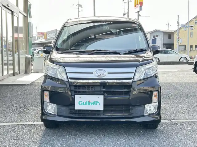 ダイハツ ムーヴ カスタム RS 埼玉県 2013(平25)年 8.4万km ブラックマイカメタリック ・ディーラー点検記録簿数年あり/・純正ナビ/・フルセグTV/・ETC/・前後ドライブレコーダー/・プッシュスタート/・スマートキー×２/・助手席下収納/・オートライト/・フォグライト/・アイドリングストップ/・電格ミラー/・ウィンカーミラー/・社外14インチAW/・