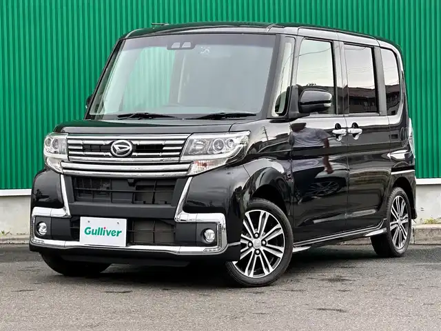 ダイハツ タント カスタム RS トップED SA Ⅲ 宮城県 2018(平30)年 5.8万km ブラックマイカメタリック スマートアシスト3/・衝突回避支援ブレーキ機能/・衝突警報機能（対車両/歩行者）/・車線逸脱警報機能/・誤発進抑制制御機能/・先行車発進お知らせ機能/・オートハイビーム/コーナーセンサー（リア）/社外メモリナビ（AVIC-RZ302）/・CD/DVD/・フルセグTV/バックカメラ/ETC/ドライブレコーダー/両側パワースライドドア/ハーフレザーシート/運転席シートヒーター/革巻きステアリング/ステアリングスイッチ/LEDヘッドランプ/フォグランプ/スマートキー＆プッシュスタート/電動格納ミラー/純正15インチAW/フロアマット/Wエアバッグ