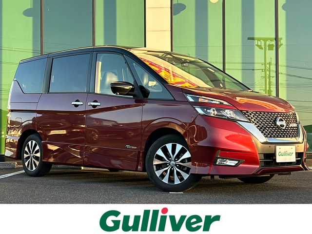 日産 セレナ ハイウェイスター V 福岡県 2018(平30)年 6.8万km マルーンレッド 2トーン アルパイン10インチナビ/【CD.DVD.Bluetooth.フルセグTV】/アラウンドビューモニター/エマージェンシーブレーキ/両側電動スライドドア/クルーズコントロール/LEDヘッドライト/オートライト/ドライブレコーダー/レザー調シートカバー/ETC/クリアランスソナー/スマートキー/プッシュスタート