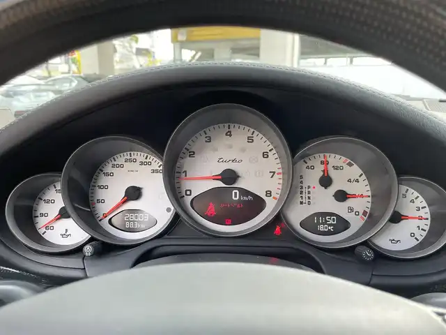 ポルシェ ９１１ ターボ 和歌山県 2007(平19)年 2.8万km 黒 ターボ/スポーツクロノパッケージ/カーボンインテリアトリム/Panasonicナビ/（フルセグTV/HDDMUSIC/CD/DVD/AM/FM/SD-Audio/VTR）/carrozzeria ウーファー/可動式リアウィング/純正20インチAW/スーパーキャットレーダー/記録簿（H19.H21.H22.H24.H25.H26.H28.H30.H31.R2.R4.R6)/純正フロアマット/シートヒーター　D/N/レザーシート/スペアキー×１/保証書/取扱説明書