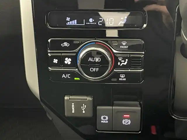 トヨタ ルーミー カスタムG－T 愛知県 2025(令7)年 0.1千km ブラックマイカメタリック/パールホワイト2トーン 登録済未使用車/走行距離１０km/純正９インチディスプレイオーディオ/スマートアシストIII/コンフォートパッケージ/HDMI/パノラミックビューモニター/レーダークルーズコントロール/シートヒーター/パーキングセンサー/両側パワースライドドア/ETC/フルセグTV/LEDオートライト/フォグランプ/純正アルミホイール/純正フロアマット/衝突被害軽減ブレーキ/禁煙車