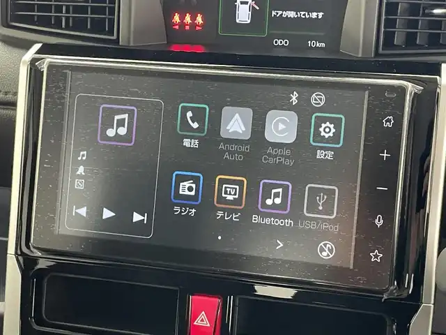 トヨタ ルーミー カスタムG－T 愛知県 2025(令7)年 0.1千km ブラックマイカメタリック/パールホワイト2トーン 登録済未使用車/走行距離１０km/純正９インチディスプレイオーディオ/スマートアシストIII/コンフォートパッケージ/HDMI/パノラミックビューモニター/レーダークルーズコントロール/シートヒーター/パーキングセンサー/両側パワースライドドア/ETC/フルセグTV/LEDオートライト/フォグランプ/純正アルミホイール/純正フロアマット/衝突被害軽減ブレーキ/禁煙車