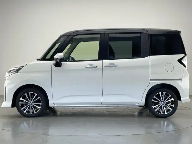 トヨタ ルーミー カスタムG－T 愛知県 2025(令7)年 0.1千km ブラックマイカメタリック/パールホワイト2トーン 登録済未使用車/走行距離１０km/純正９インチディスプレイオーディオ/スマートアシストIII/コンフォートパッケージ/HDMI/パノラミックビューモニター/レーダークルーズコントロール/シートヒーター/パーキングセンサー/両側パワースライドドア/ETC/フルセグTV/LEDオートライト/フォグランプ/純正アルミホイール/純正フロアマット/衝突被害軽減ブレーキ/禁煙車