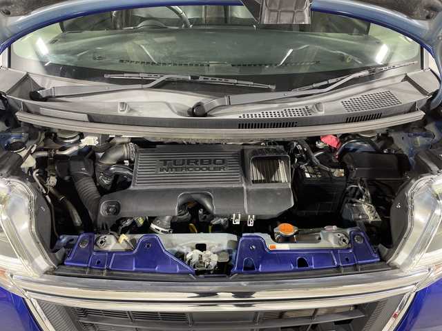 ダイハツ タント カスタム RS トップED SA Ⅲ 福岡県 2017(平29)年 7.4万km ディープブルークリスタルマイカ 禁煙車/社外メモリナビ/・CD/DVD/BT/フルセグTV/・バックモニター/スマートアシスト３/両側パワースライドドア/革巻きステアリング/・ステアリングリモコン/ETC/ハーフレザーシート/・シートヒーター（D）/アイドリングストップ/スマートキー/・スペアキー/・プッシュスタート/LEDヘッドライト/・オートライト/・フォグランプ/純正アルミホイール/純正フロアマット/純正ドアバイザー