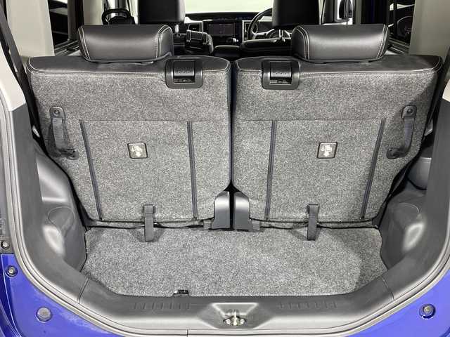 ダイハツ タント カスタム RS トップED SA Ⅲ 福岡県 2017(平29)年 7.4万km ディープブルークリスタルマイカ 禁煙車/社外メモリナビ/・CD/DVD/BT/フルセグTV/・バックモニター/スマートアシスト３/両側パワースライドドア/革巻きステアリング/・ステアリングリモコン/ETC/ハーフレザーシート/・シートヒーター（D）/アイドリングストップ/スマートキー/・スペアキー/・プッシュスタート/LEDヘッドライト/・オートライト/・フォグランプ/純正アルミホイール/純正フロアマット/純正ドアバイザー