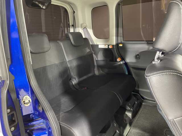 ダイハツ タント カスタム RS トップED SA Ⅲ 福岡県 2017(平29)年 7.4万km ディープブルークリスタルマイカ 禁煙車/社外メモリナビ/・CD/DVD/BT/フルセグTV/・バックモニター/スマートアシスト３/両側パワースライドドア/革巻きステアリング/・ステアリングリモコン/ETC/ハーフレザーシート/・シートヒーター（D）/アイドリングストップ/スマートキー/・スペアキー/・プッシュスタート/LEDヘッドライト/・オートライト/・フォグランプ/純正アルミホイール/純正フロアマット/純正ドアバイザー