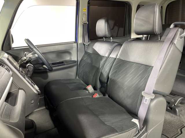 ダイハツ タント カスタム RS トップED SA Ⅲ 福岡県 2017(平29)年 7.4万km ディープブルークリスタルマイカ 禁煙車/社外メモリナビ/・CD/DVD/BT/フルセグTV/・バックモニター/スマートアシスト３/両側パワースライドドア/革巻きステアリング/・ステアリングリモコン/ETC/ハーフレザーシート/・シートヒーター（D）/アイドリングストップ/スマートキー/・スペアキー/・プッシュスタート/LEDヘッドライト/・オートライト/・フォグランプ/純正アルミホイール/純正フロアマット/純正ドアバイザー