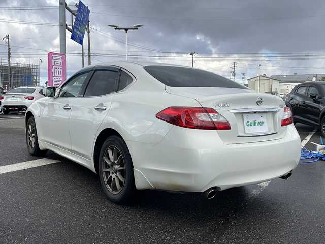 日産 フーガ 370GT FOUR 新潟県 2012(平24)年 5.9万km ブリリアントホワイトパール ワンオーナー/4WD/純正ナビ/バックカメラ/クルーズコントロール/夏タイヤ積載/ハーフレザーシート/前席パワーシート/ETC/フォグランプ/ドアバイザー/保証書/取扱説明書