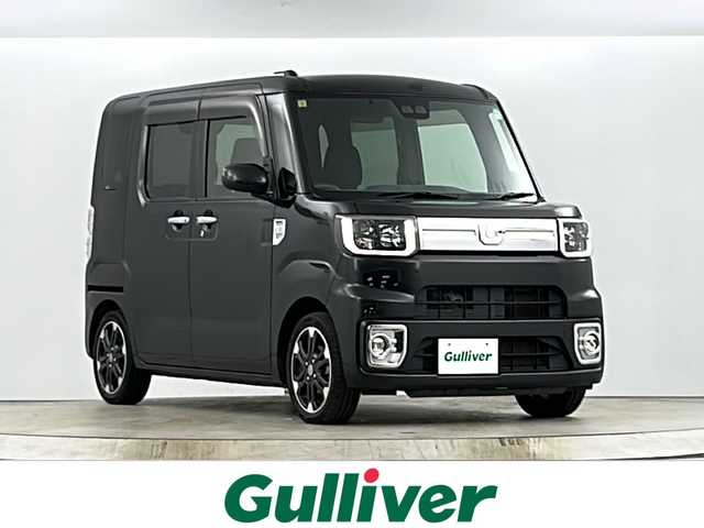 ダイハツ ウェイク G ターボ　レジャーエディション SA Ⅲ 愛知県 2018(平30)年 9.7万km ブラックマイカメタリック 禁煙車/ターボ/純正7インチナビ/（CD/DVD/Bluetooth/USB/フルセグTV)/バックカメラ/スマートアシストIII/・衝突軽減ブレーキ/・レーンキープアシスト/・オートマチックハイビーム/・誤発進抑制機能/ETC/両側パワースライドドア/純正15インチアルミホイール/純正フロアマット/LEDヘッドライト/スマートキー/横滑り防止装置/アイドリングストップ